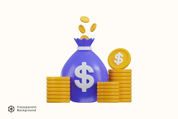 uma garrafa azul com um símbolo de dólar