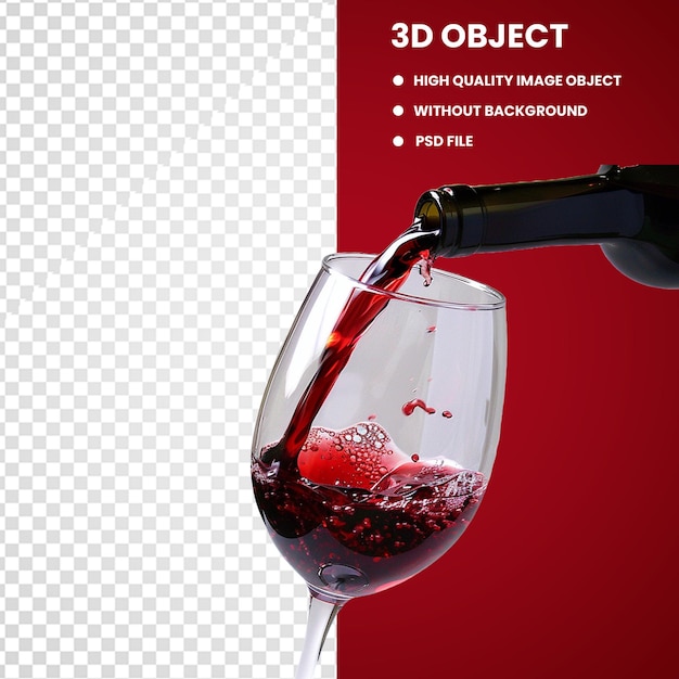 uma garrafa de modelo 3D