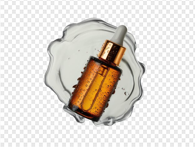 PSD uma garrafa de perfume com uma garracha de perfume no fundo