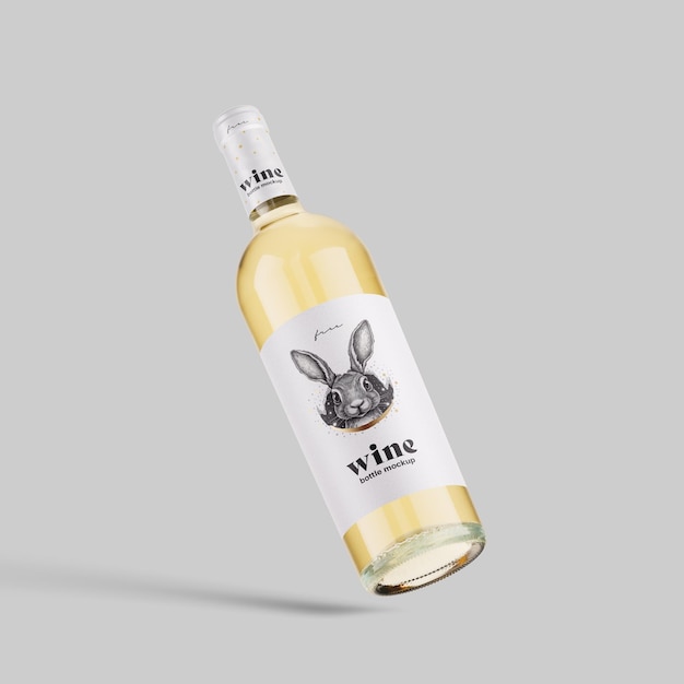 uma garrafa de vinho que diz vinho