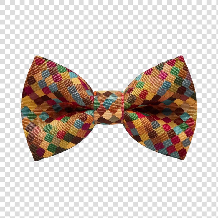 PSD uma gravata colorida com um padrão
