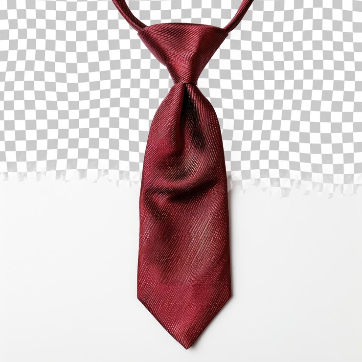 PSD uma gravata vermelha com um fundo branco que diz a gravata do pescoço
