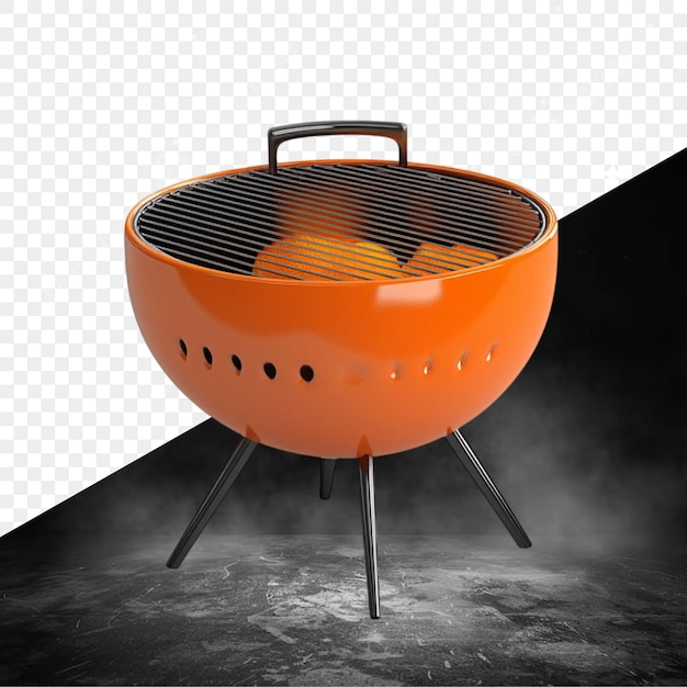 uma grelha quente com um cachorro-quente e um fumo saindo dela