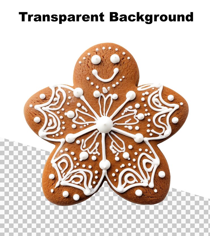 PSD uma ilustração de um biscoito de pão de gengibre