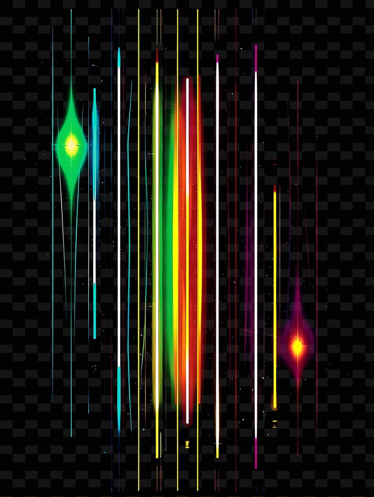 PSD uma imagem abstrata colorida de uma linha colorida de arco-íris