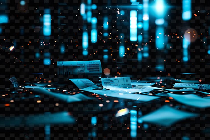 PSD uma imagem azul e preta de um reflexo de uma luz