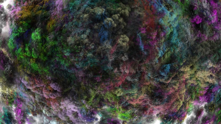 PSD uma imagem colorida de um arco-íris de cores