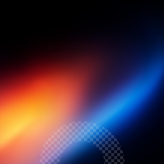 uma imagem colorida de um círculo com uma luz vermelha e azul