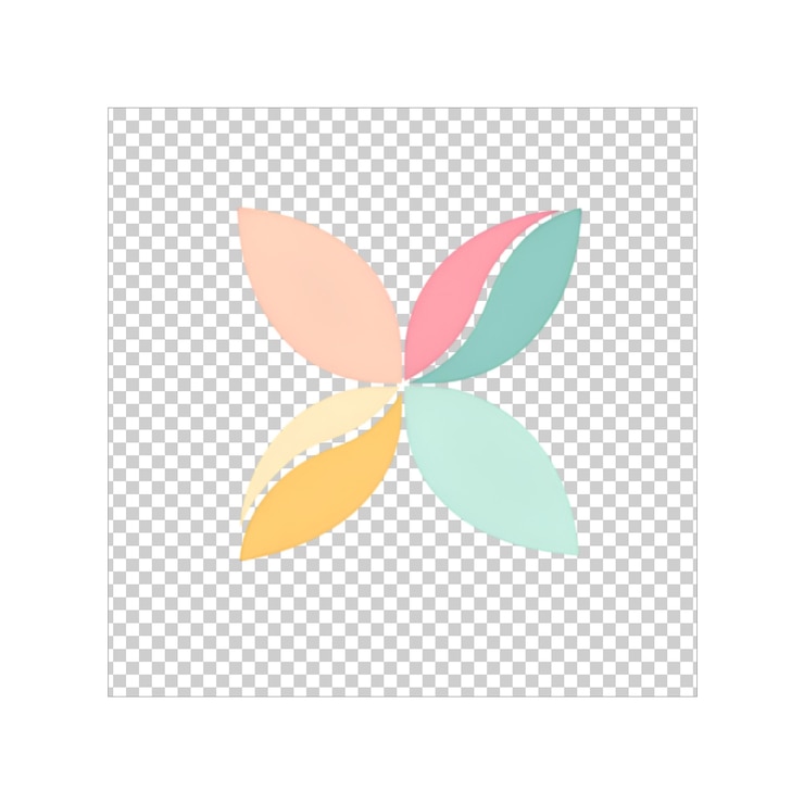 PSD uma imagem colorida de uma faixa colorida de arco-íris em um fundo branco