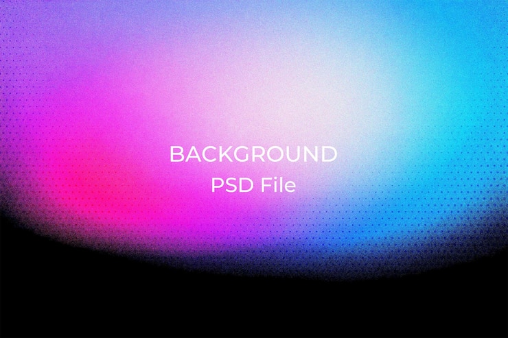 PSD uma imagem colorida de uma tela de computador com as palavras backlit sobre ele
