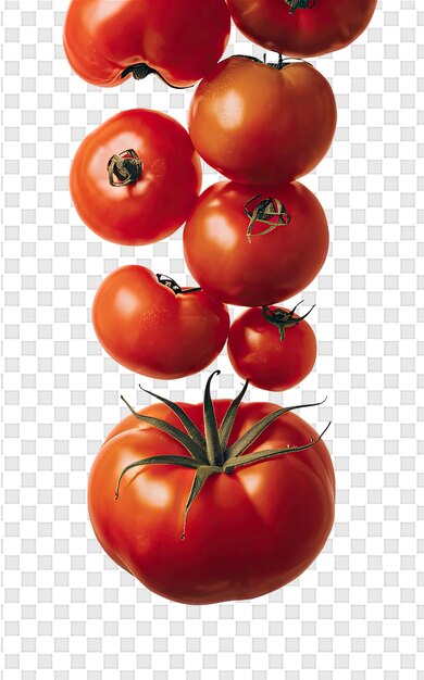 PSD uma imagem de tomates em um fundo transparente