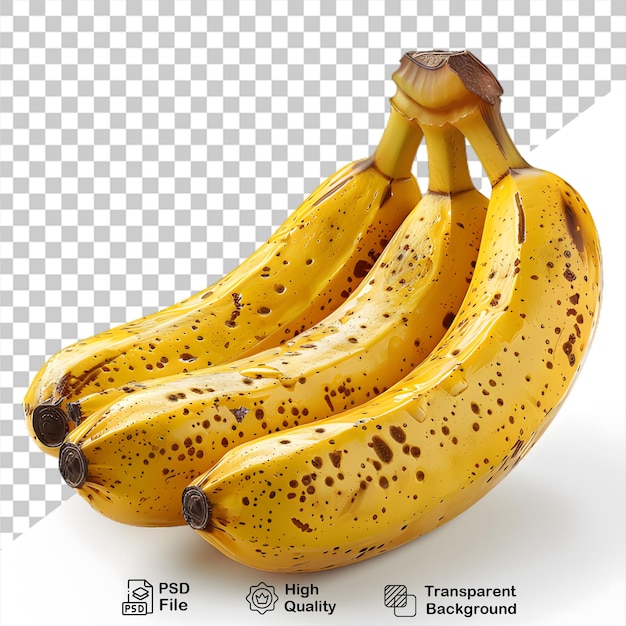 Uma imagem de três bananas com uma imagem png de uma banana nele