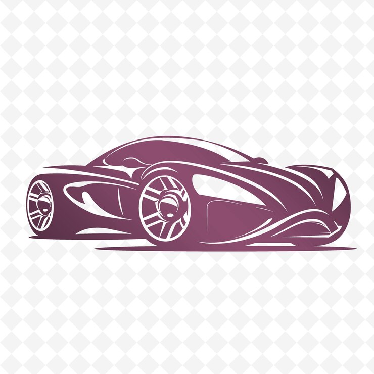 PSD uma imagem de um carro com o logotipo de um carro na parte superior