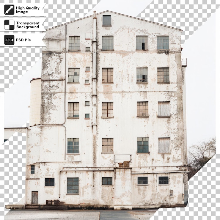 PSD uma imagem de um edifício antigo com as palavras "antigo" citado nele