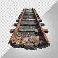 PSD uma imagem de um trilho de trem com uma imagem de uma trilha de trem