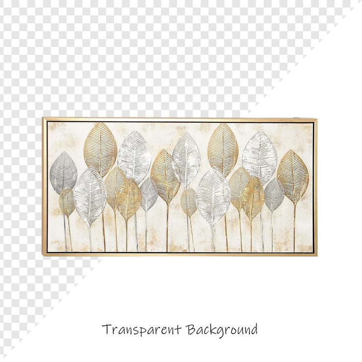 PSD uma imagem de uma árvore frondosa com uma moldura que diz "transparent"