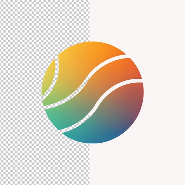 PSD uma imagem de uma bola de ténis e o logotipo de uma bola