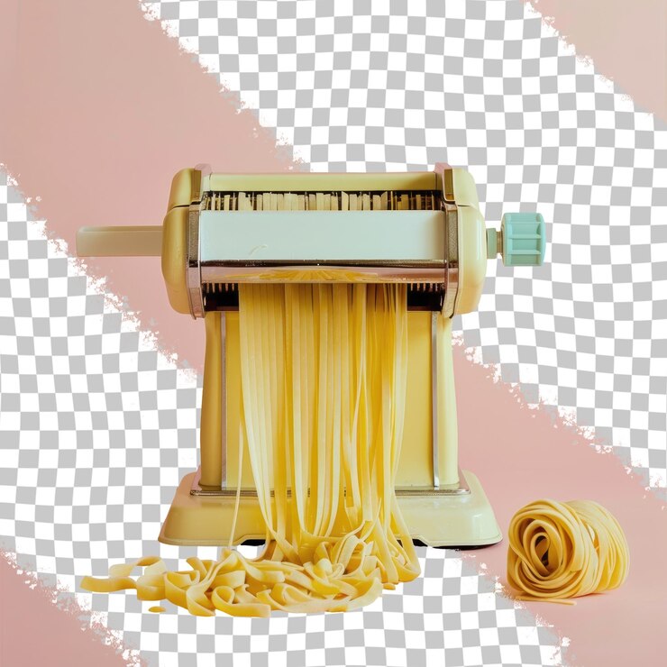 PSD uma imagem de uma torradeira com espaguete e queijo nele