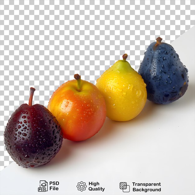 PSD uma imagem de uma variedade de frutas, incluindo um arquivo png