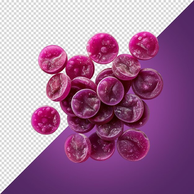 PSD uma imagem de uvas com um fundo roxo e um fundo branco