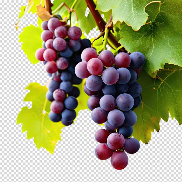 Uma imagem de uvas com uma imagem de uma uva sobre ela