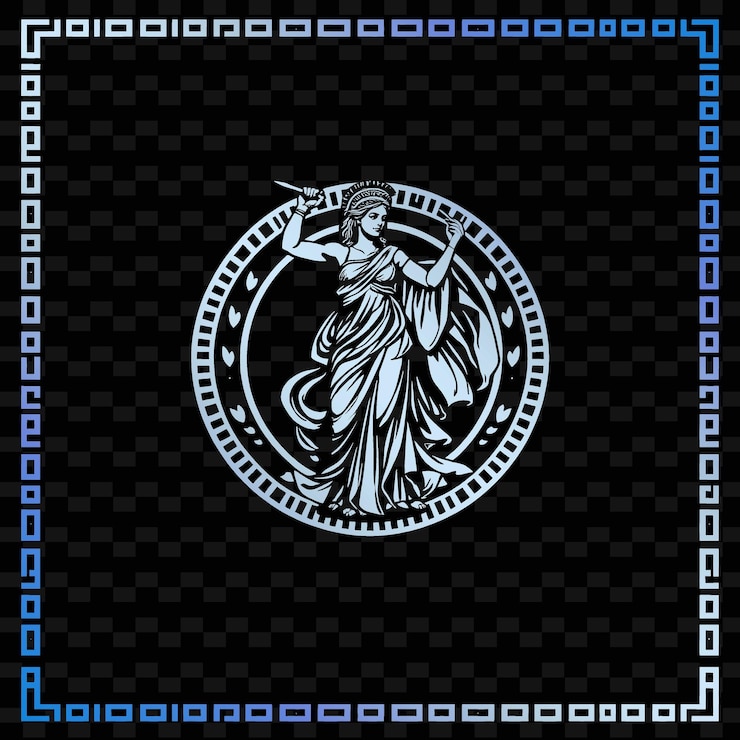 PSD uma imagem em preto e branco de um leão com uma espada e um escudo