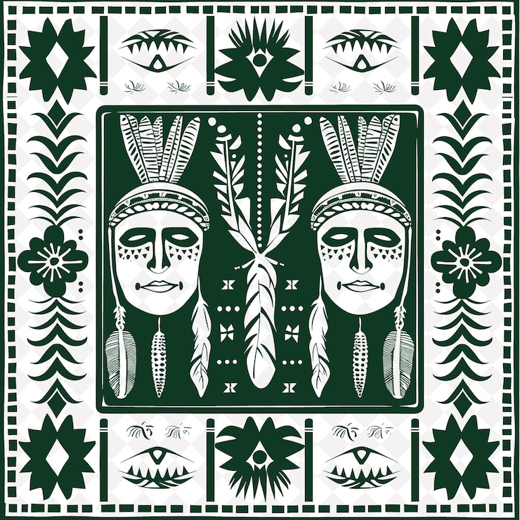 PSD uma imagem verde e branca de dois homens com um chapéu em um fundo verde