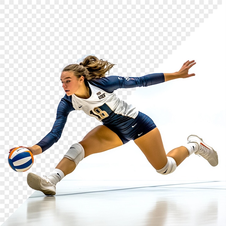 PSD uma jogadora de voleibol feminina com o número 14 na camisola