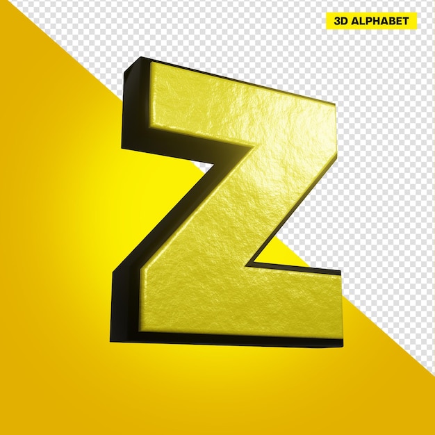 Uma letra z amarela com um fundo amarelo.