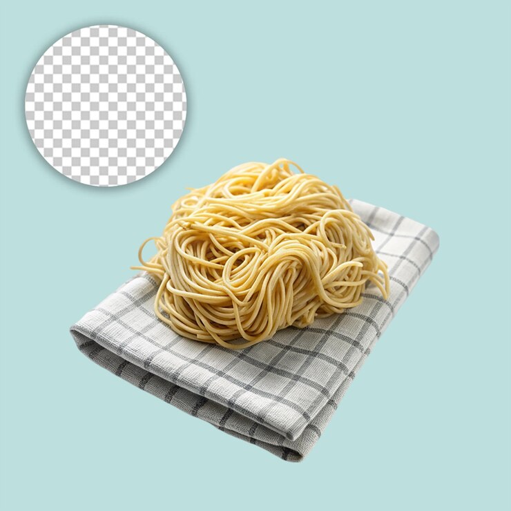 PSD uma luz de estúdio de pasta de ninho não cozida isolada em fundo transparente
