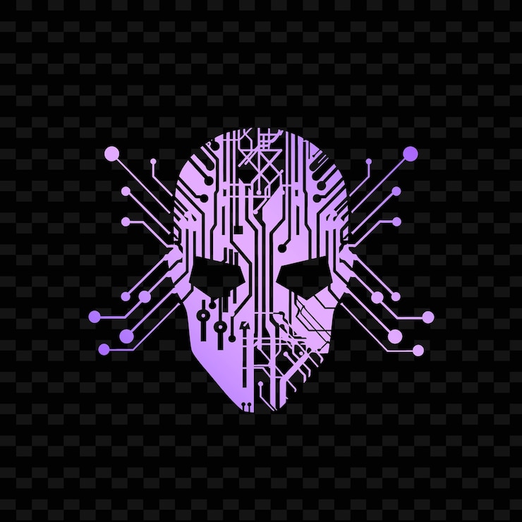 PSD uma máscara colorida com o logotipo de uma máscara