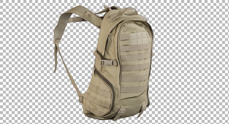 PSD uma mochila tática concebida para atividades ao ar livre e uso militar com múltiplos compartimentos e tiras