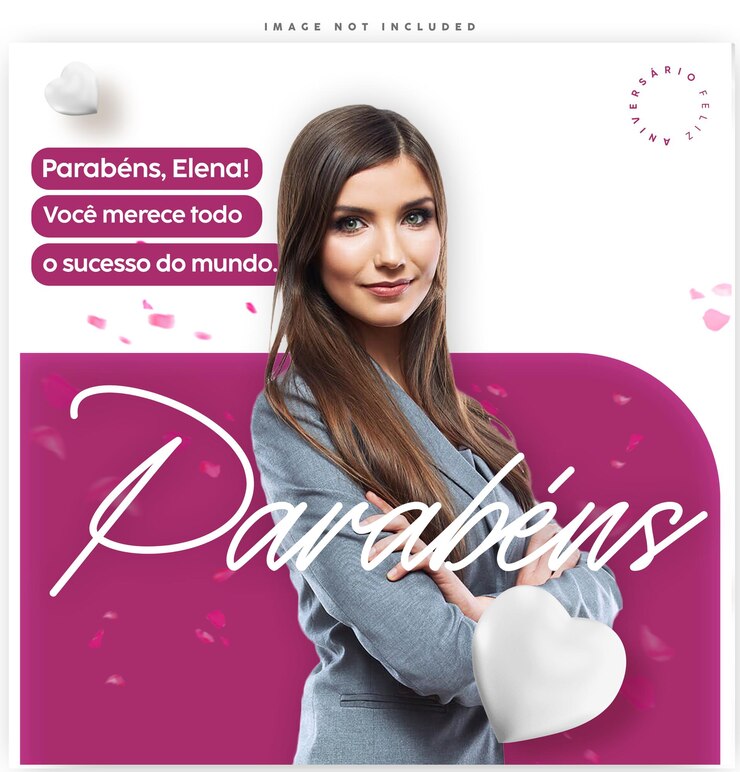 PSD uma mulher com um coração no rosto está em um pôster rosa e branco