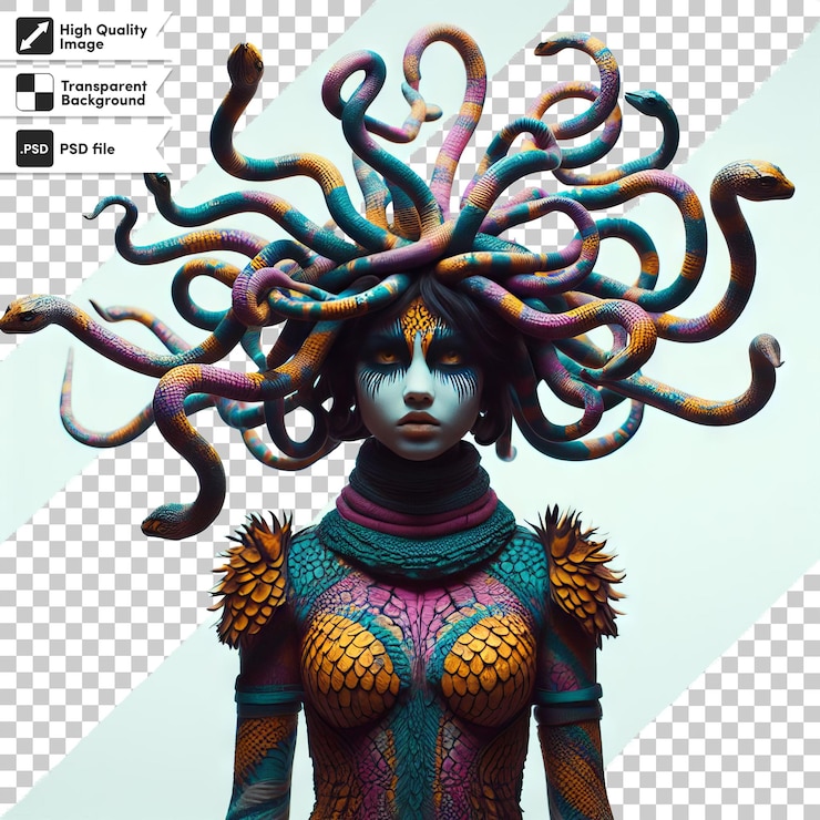 PSD uma mulher com um penteado na cabeça é mostrada com uma foto de uma mulher com um clipe de cabelo que