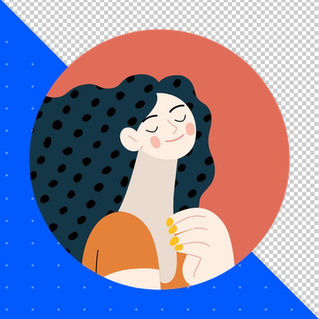 uma mulher de cabelo longo está segurando uma moeda amarela