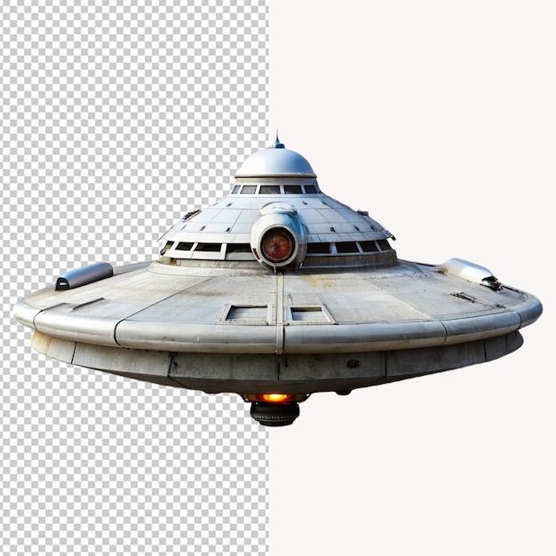 PSD uma nave espacial com uma estrela no nariz é mostrada no fundo