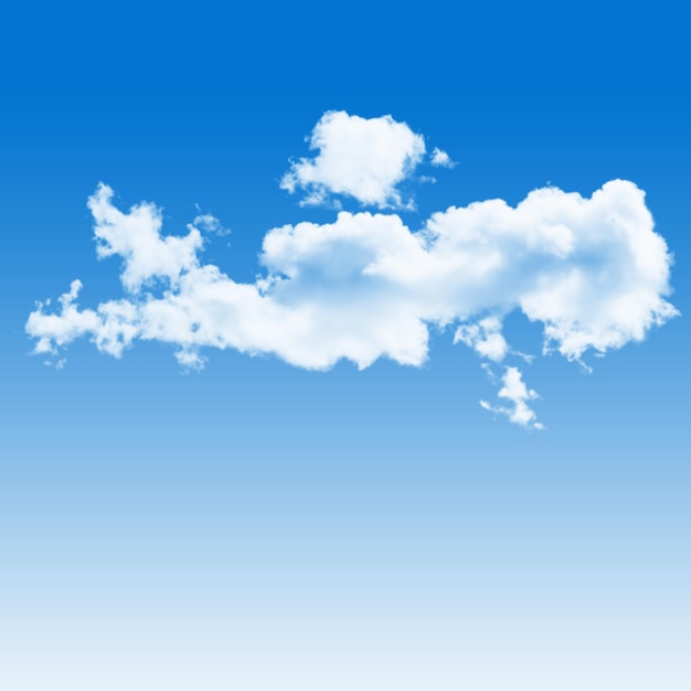 uma nuvem que está no céu que é azul