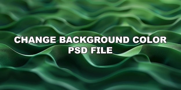 PSD uma onda verde com muita textura de fundo