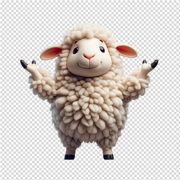 PSD uma ovelha com a palavra ovelha nela