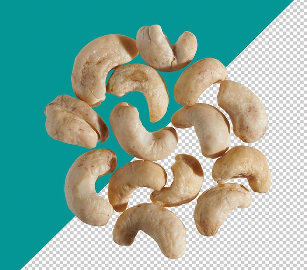 uma pilha de caju com a palavra caju sobre eles