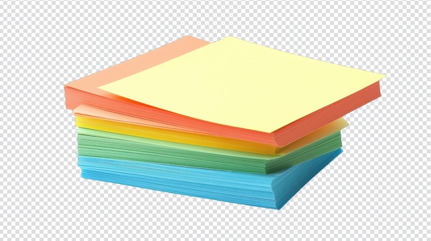 Uma pilha de cartões de índice em branco isolados em fundo branco para uso organizacional e criativo em apresentações de projetos e materiais educacionais