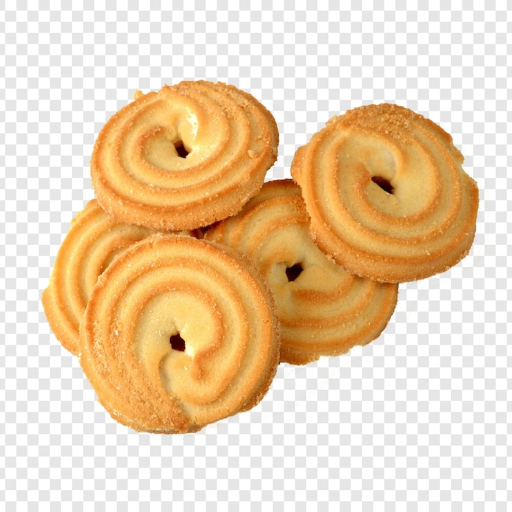 PSD uma pilha de deliciosos biscoitos de manteiga.