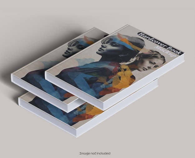 uma pilha de livros com o título "o título" na capa