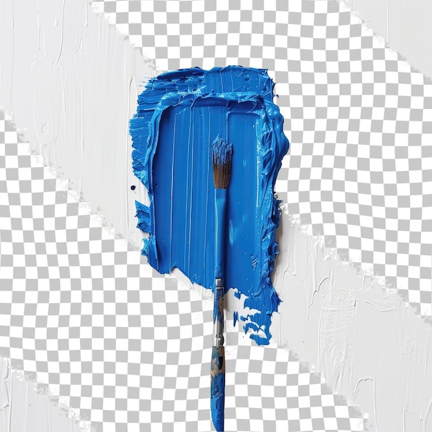 PSD uma pintura azul está na parede e a pintura está descascando