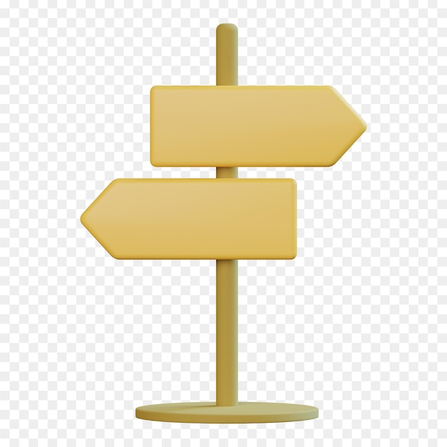 Uma placa de sinalização com duas setas apontando para a esquerda, um sinal de ouro png download
