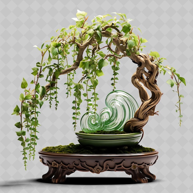 PSD uma planta em vaso com uma planta verde nela