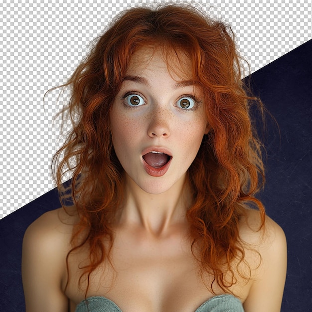 Uma ruiva surpreendida