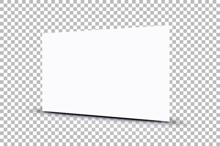 Uma tela branca em branco ideal para projetos criativos ou apresentações