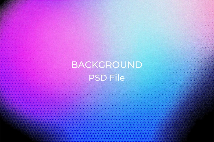 PSD uma tela colorida com as palavras backlit sobre ele
