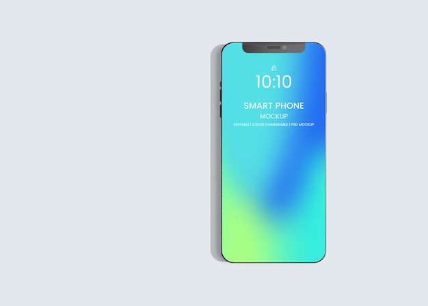Uma tela de telefone inteligente com um fundo azul e verde.